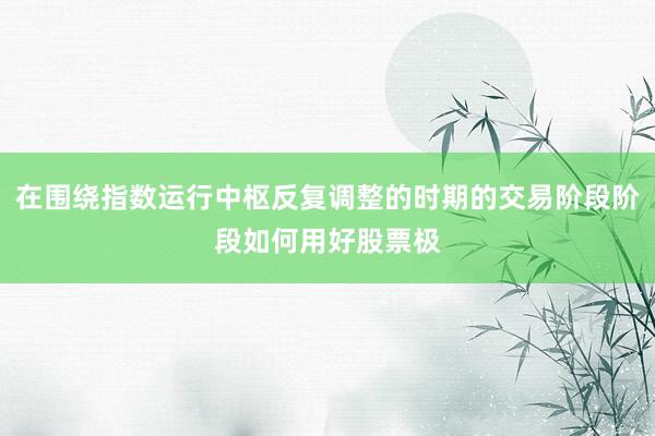 在围绕指数运行中枢反复调整的时期的交易阶段阶段如何用好股票极