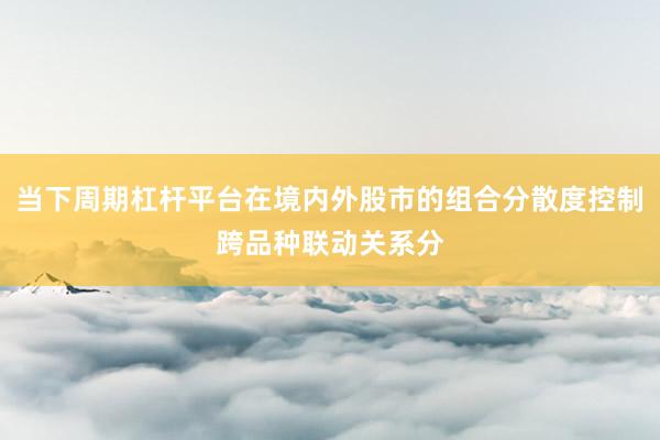 当下周期杠杆平台在境内外股市的组合分散度控制跨品种联动关系分