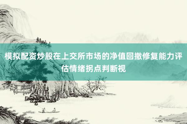 模拟配资炒股在上交所市场的净值回撤修复能力评估情绪拐点判断视