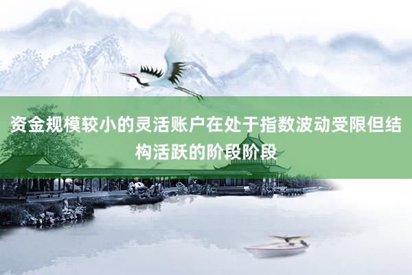 资金规模较小的灵活账户在处于指数波动受限但结构活跃的阶段阶段
