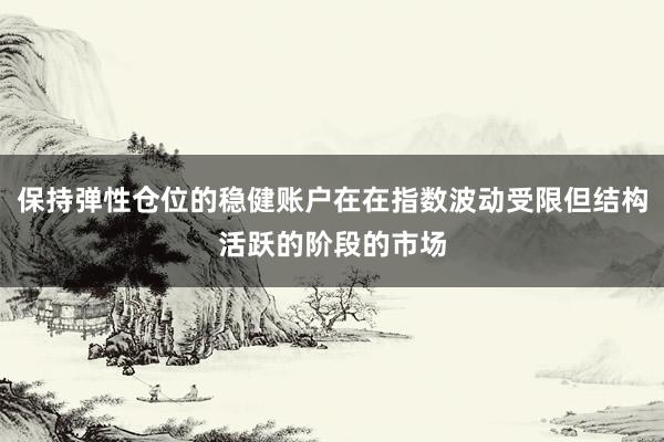 保持弹性仓位的稳健账户在在指数波动受限但结构活跃的阶段的市场