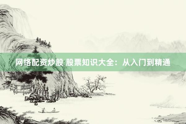 网络配资炒股 股票知识大全：从入门到精通
