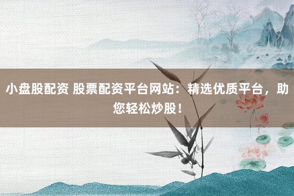 小盘股配资 股票配资平台网站：精选优质平台，助您轻松炒股！